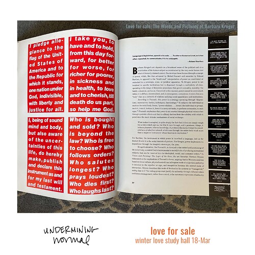 2022-03-15 love for sale UNDERMININGnormal — Instagram Square