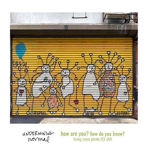 2022-01-03 how are you? how do you know? 2021-12-02 203 East Tenth Street UNDERMININGnormal — Instagram Square