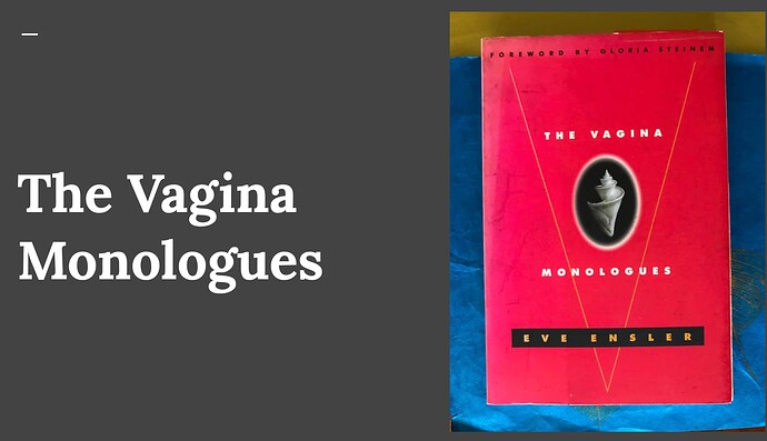 The Vagina Monologues book