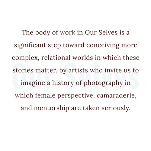 Our Selves, Phtotography by Women Artists 04 - Instagram Square