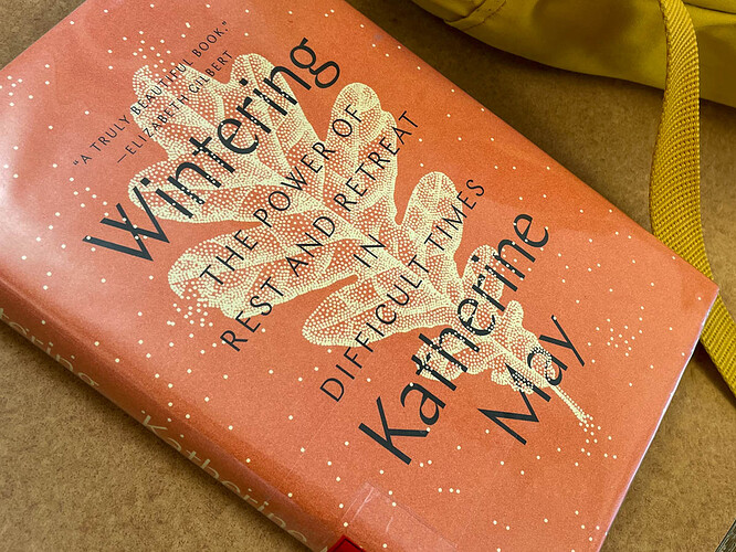Picking up Wintering, by Katherine May, from the Seward Park Library, LES, NYC